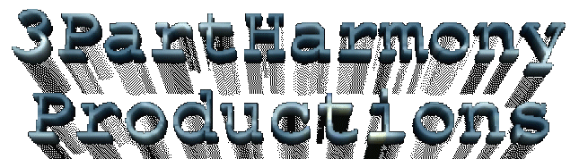 site logo: 3PartHarmony Productions